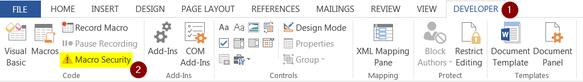 Word enable macros