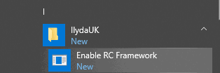 RC start menu