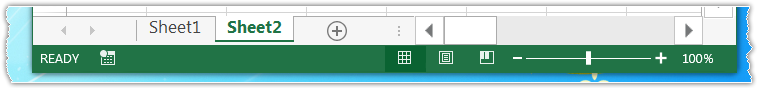 Change worksheet tab size in Excel
