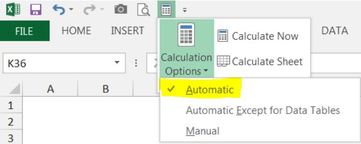 QAT shown above Excel's ribbon