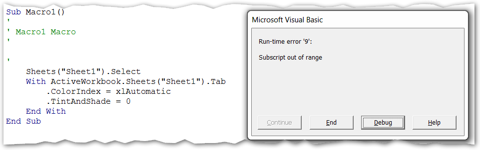 Excel Macro Recorder