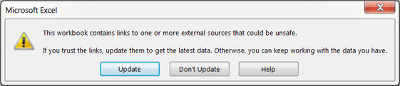 OLE links in Excel workbook