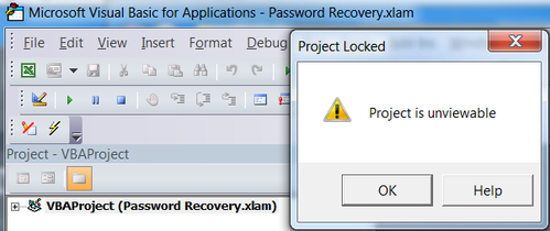 VBA Project is Unviewable