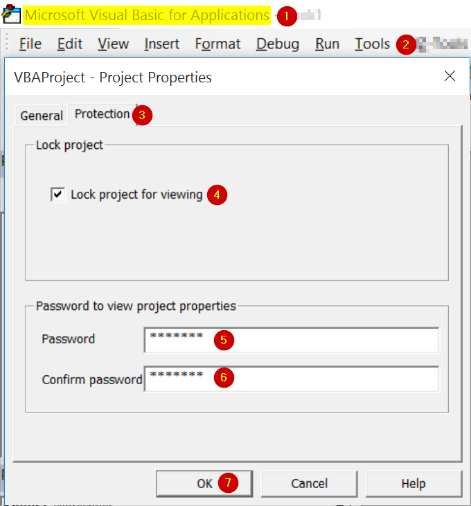 Password protect your Macros