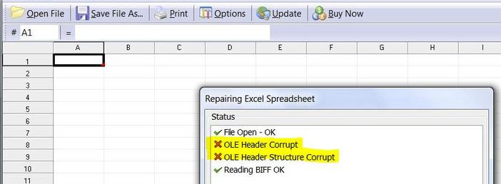 Corruption recovery software/utilities mis-diagnosis