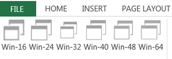 Excel 2013 - 120 DPI - Medium fonts - 125% scaling