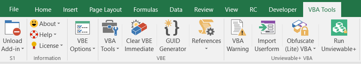 VBA Tools Excel Add-in