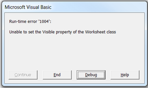 Hidden sheet error