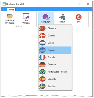 Unviewable+ VBA for Excel languages