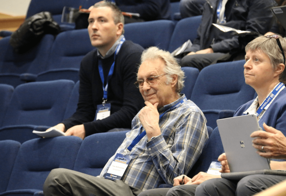 Peter attending ModelOff 2018 London