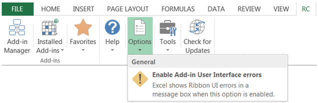 RC show UI errors