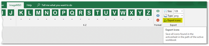 ImageMso XLL Excel addin