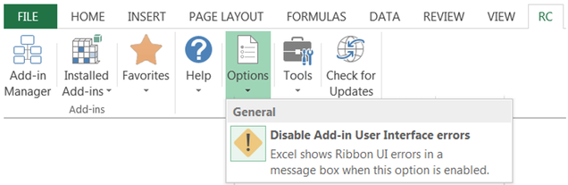 RC show UI errors