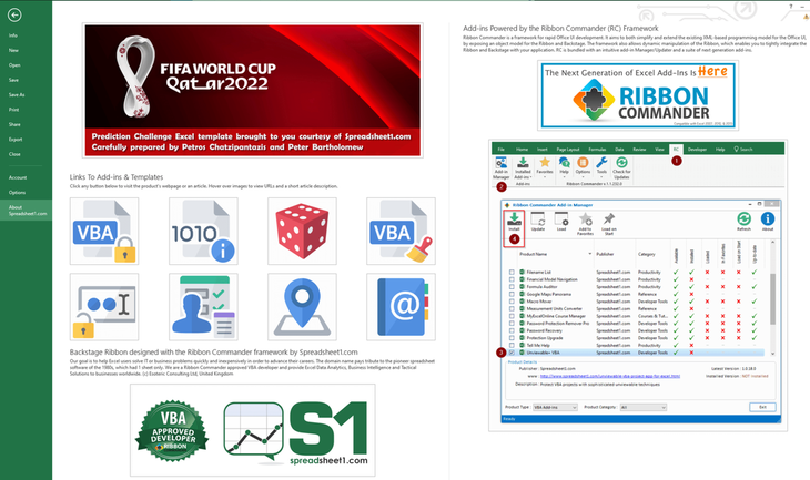 custom Office Backstage user interface