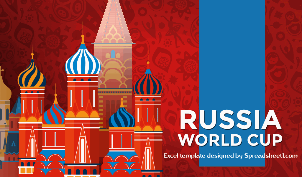 World Cup 2018 Russia Excel template