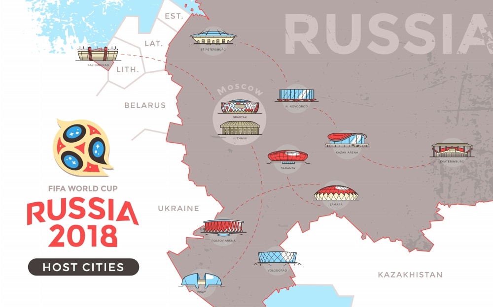 World Cup 2018 Russian Stadiums