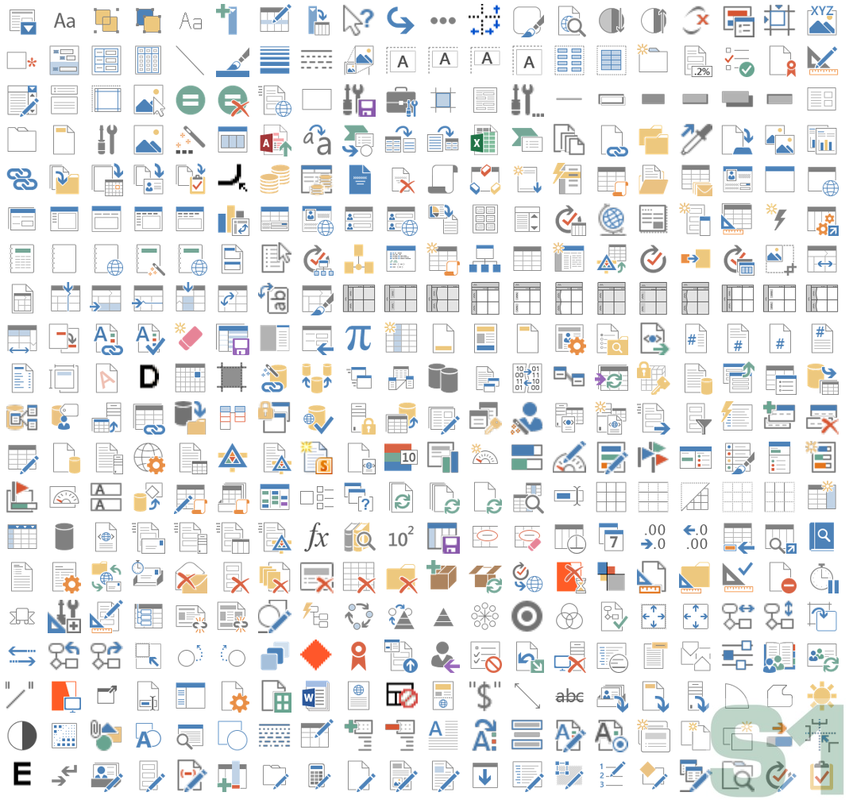 Microsoft Office Excel 2013 ImageMso Gallery Icons page 3